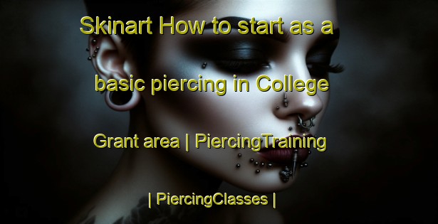 Skinart How to start as a basic piercing in College Grant area | PiercingTraining | PiercingClasses | SkinartTraining-Canada